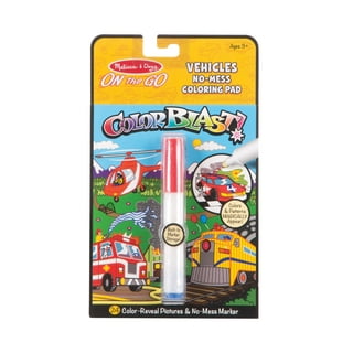 Melissa & Doug On the Go ColorBlast No Mess Safari Invisible Ink Coloring  Pad Travel Activity 24 Pages
