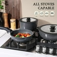 thumbnail image 4 of Healthy Ceramic Cookware Set, 11 Piece Nonstick with Detachable Handles, Dishwasher & Oven Safe, 4 of 7