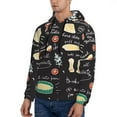 thumbnail image 3 of Bingfone Vegetable Quiche Men'S Drawstring Hoodie Long Sleeve Pocket Sweatshirts-4x-Large, 3 of 9