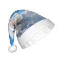 thumbnail image 2 of Lukts Cute Cloud Bichon Frise Print Unisex Christmas Winter Beanie Santa Hat Bearded Caps, 2 of 6