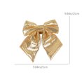 thumbnail image 3 of Btomtd 9.84"x9.84" Sequined Glitter Bow for Christmas Tree Accessories and Wreath Decoration Door Window Hangings Party Ornaments and Festive Bows Displays, Gold, 3 of 6