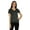 Heather Dark, variant on Womens Short Sleeve V-Neck Shirts Casual Regular Fit Tee T-Shirt Basic Tops