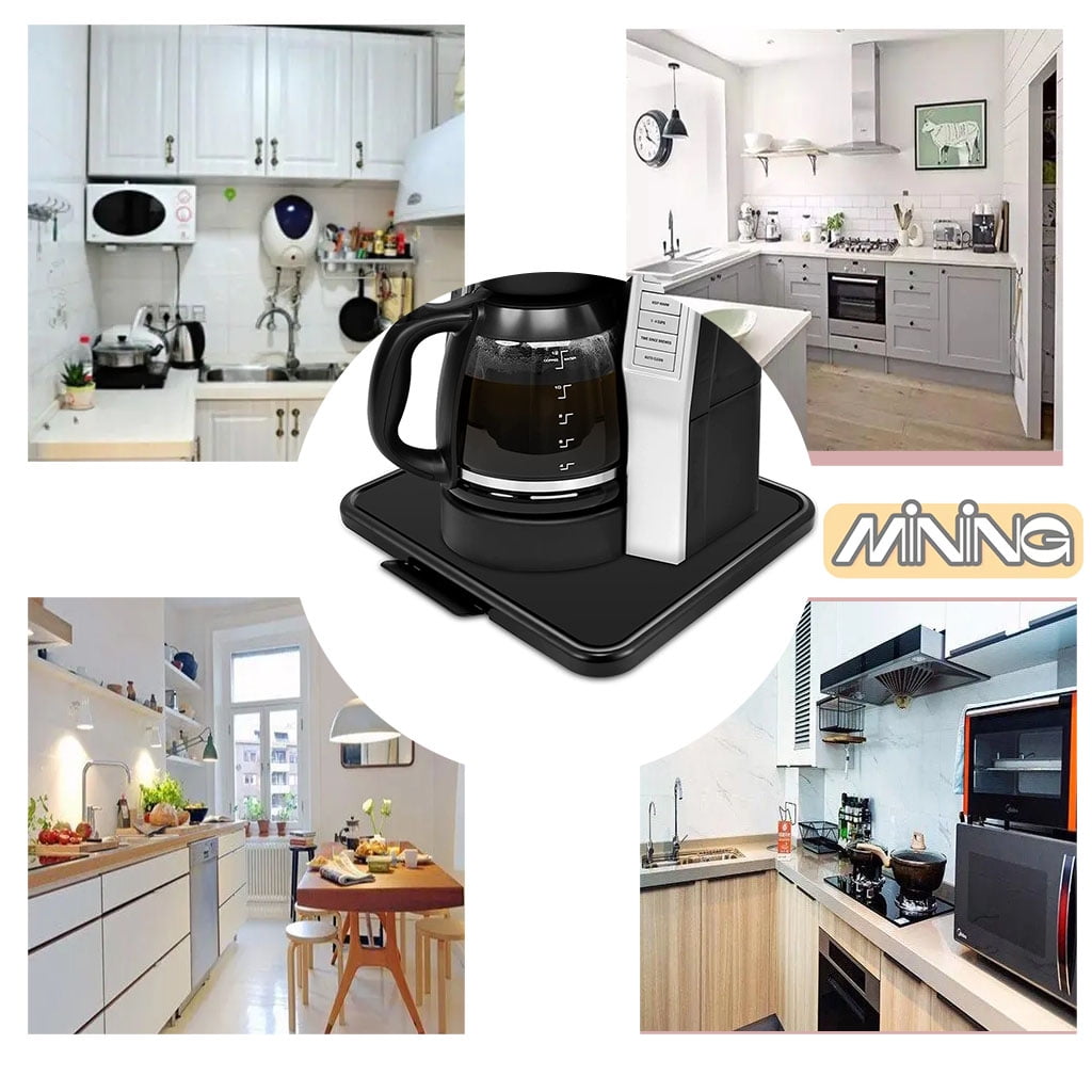 Small Appliance Slider for Kitchen Appliances - Under Cabinet Bamboo Slider  for Coffee Maker, Espresso Machine, Blender, Air Fryer, Stand Mixer