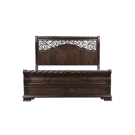 Liberty Furniture Industies, INC Arbor Place King California Sleigh Bed in Poplar Solids & Birch Veneers & Metal