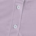 thumbnail image 4 of COMVALUE Women's 2026 Polo Shirts Long Sleeve Cotton Collared T Shirt Golf Shirt Business Casual Tee Uniform Tops 3-Button (Light Purple, M), 4 of 6