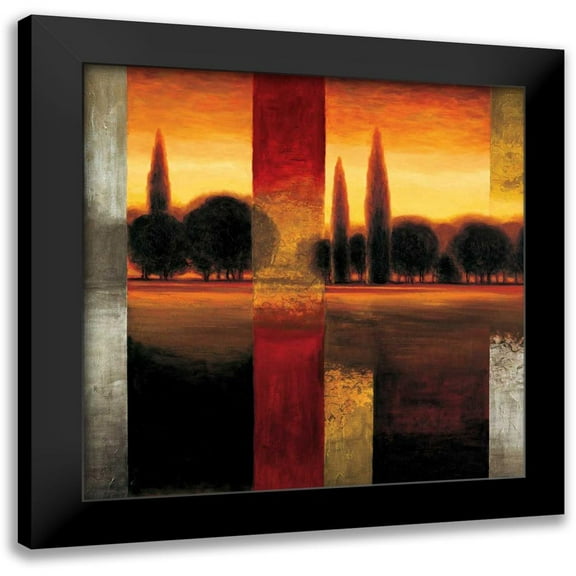 Williams, Gregory 12x12 Black Modern Framed Museum Art Print Titled - Reflections II