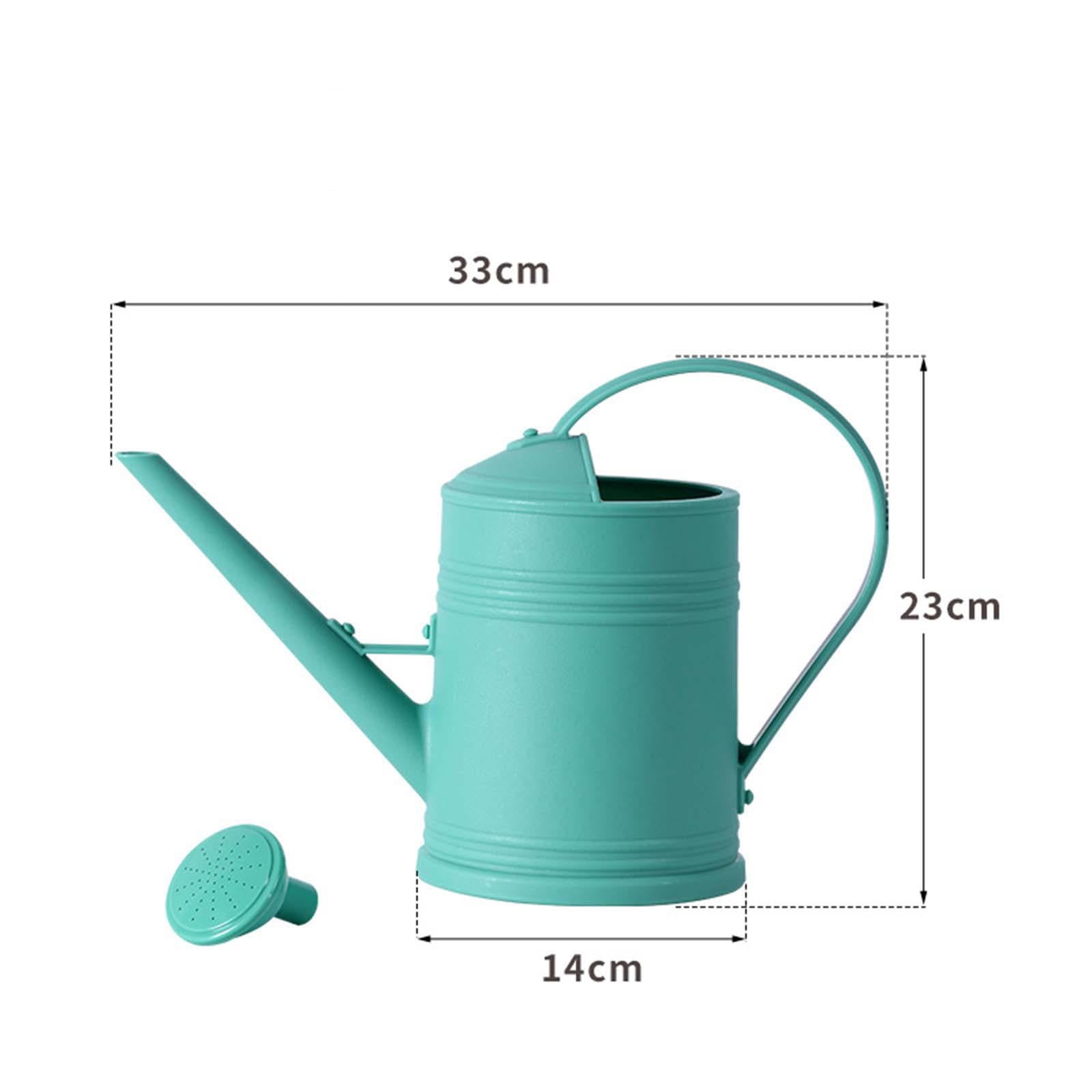figatia Watering Can Garden Tool Set Gardening Hand Tools 2L Simple Large Capacity Watering Pot Water Can for Yard Garden Flower Green