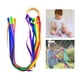 thumbnail image 4 of Montessori Rainbow Ribbon Juguete giratorio sensorial Bebé Juguete Reconocimiento de color de mano Estilo 1, 4 of 9