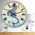 thumbnail image 2 of Designart Oversized Multicolor Analog Round Coastal Modern Nautical Wall Clocks, CLM25349-C23, 2 of 3