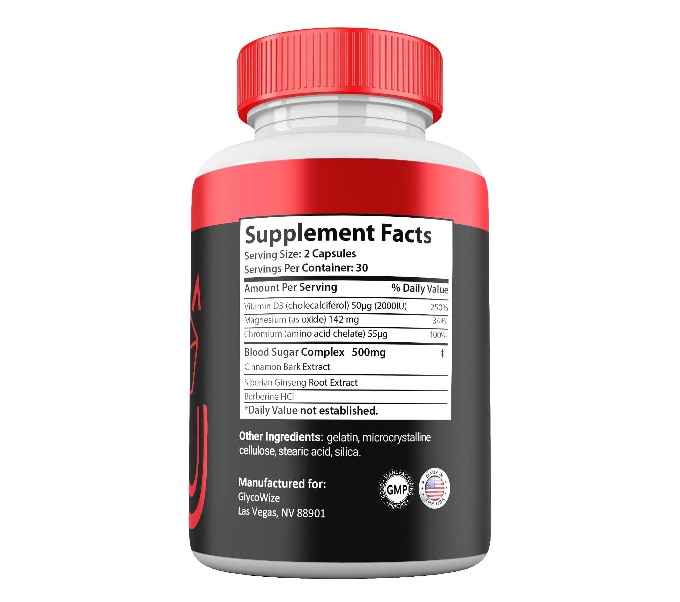 (3 Pack) GlycoWize Blood Support Capsules, Maximum Strength Advanced Formula, Glyco Wize Pills for Men and Women 3 Month Supply