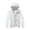 White, variant on Iyufng Men's Mock Neck Spliced Puffer Jackets Detachable Hood Long Sleeves Zip Up Outerwear
