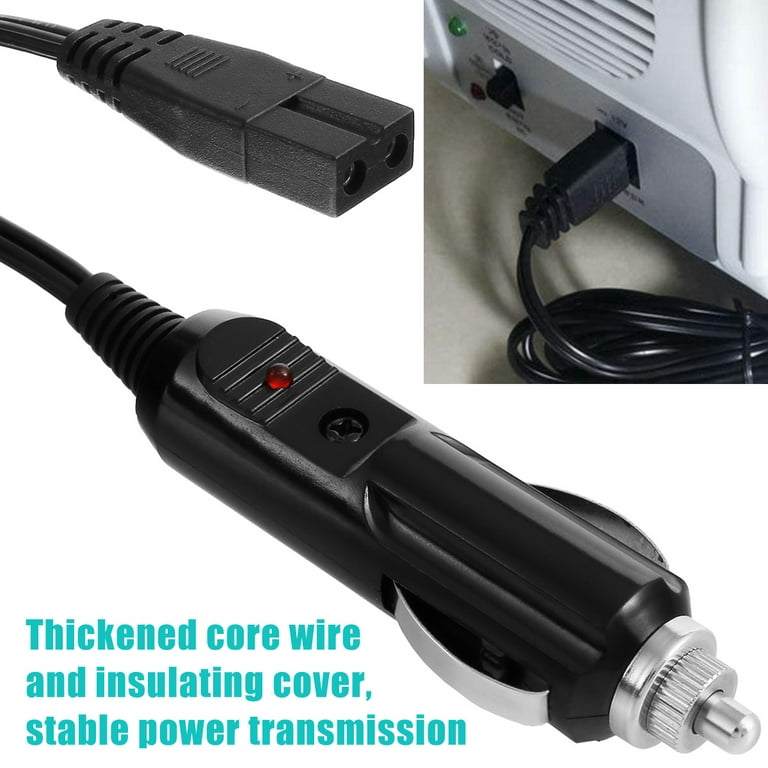 12V 24V Car Auto Vehicle Cooler Cigarette Lighter Plug Lead Power Universal  Mini Fridge Box Power Extension Cable(1.8m) 