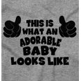 thumbnail image 2 of Adorable Baby Looks Like Two Thumbs Romper Boys or Girls Infant Baby Brisco Brands 18M, 2 of 6