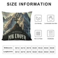thumbnail image 5 of PHYHOO Mountains are Calling Adventure EST Enjoy Every Moment Outdoor Adventure Mountain Throw Pillow Cover Cushion CaseLinen Decorative , Black (Mountain) White, 5 of 5