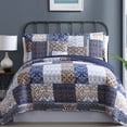thumbnail image 2 of 100% Cotton 2 Piece Printed Reversible Quilt Set - Laura Twin, 2 of 5