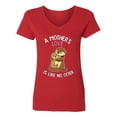 thumbnail image 2 of Wild Bobby A Mother's Love Is Like No Otter Women Standard V-Neck Tee, 2 of 6