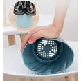 thumbnail image 2 of 5 Pack Plastic Flower Pots, Planter Holder Nordic Style Garden Pots Plant Containers with Base Bracket (Blue), Small 13.8*12.5cm, 2 of 4