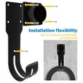 thumbnail image 5 of AEVXKHI 2 Sets Smooth Vehicle Charger Organizer, Sturdy EV Charger Holder Hook, EV Charger Cord Wall Hook Car Charger Cable Organizer for Most Electric Cars, 5 of 10