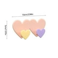 thumbnail image 3 of Floleo Clearance Heart Shaped Multifunctional Hooks for Clothes Hats Towels, Strong Adhesive Wall Hooks for Bathroom Kitchen, No Damage Space Saving Organizer, 3 of 6