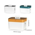 thumbnail image 3 of Injueey Caja de medicina de primeros auxilios, almacenamiento de 2 capas, estuche médico portátil, suministros de sellado, caja de herramientas Almacenamiento y organización del hogar Verde Injueey HA079828-03, 3 of 6