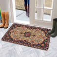 thumbnail image 5 of Boho Brown Carpet Welcome Door Mat Decorative Doormat Farmhouse Low-Profile Floor Rug Switch Mat for Home Indoor Outdoor Decorations 17 X 30 Inch, 5 of 6