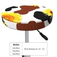 thumbnail image 2 of Goofa Cow Print Sunflower Printed Stool Covers Round, Waterproof Round Bar Stool Covers Anti-Slip Round Bar Stool Seat Cover with Elastic Bands Durable -12 inch, 2 of 7