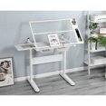 thumbnail image 5 of Adjustable Drawing Table with Hand-Operated Device / Tiltable Desktop, Extended Surface & Stool Included, 5 of 6