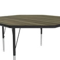 thumbnail image 3 of Correll A48-OCT-53 1.25 in. High Pressure Top Octagonal Activity Tables, Colonial Hickory - 48 in., 3 of 4