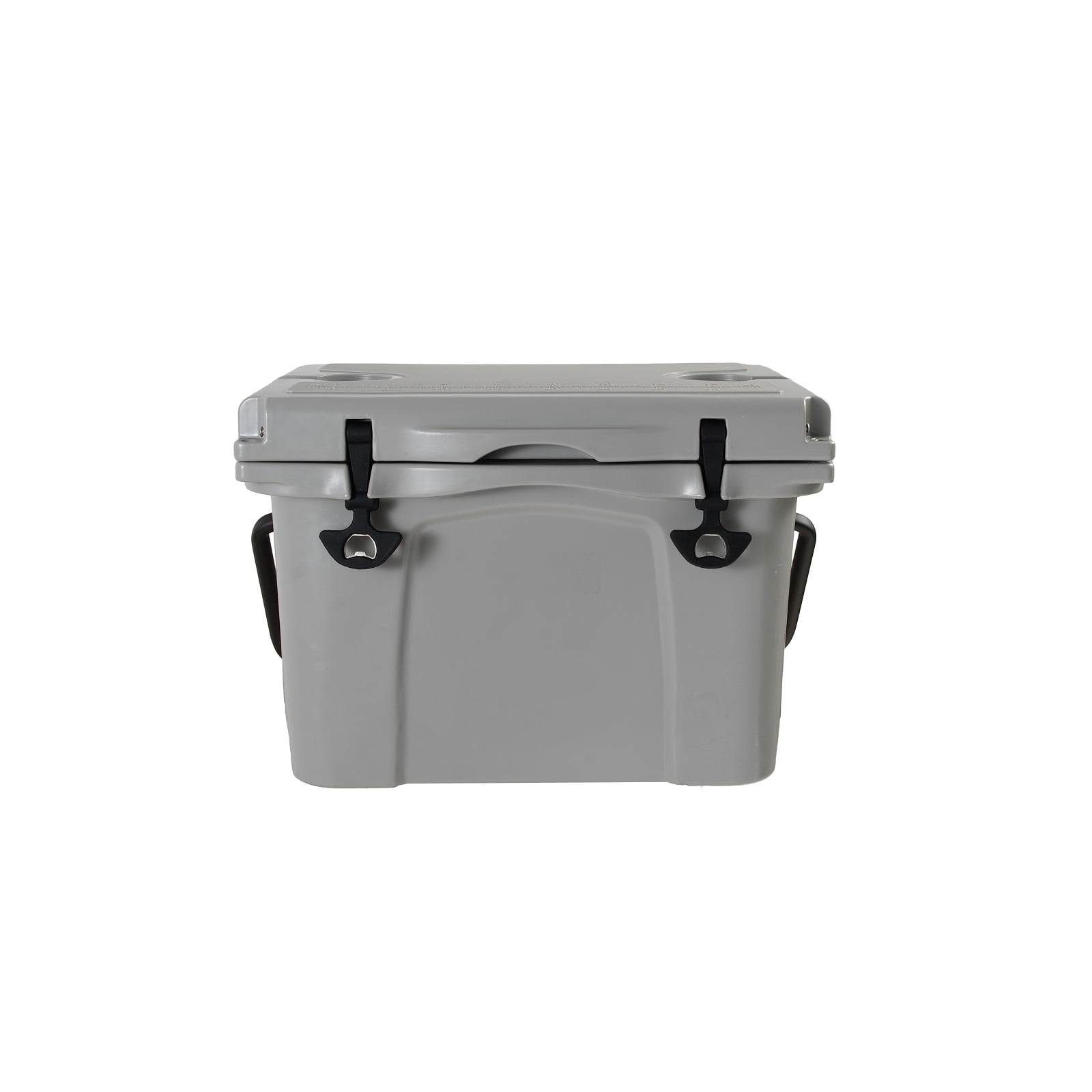 25QT Portable Insulated Hard Cooler Ice Chest with Built-in Bottle Opener, Cup Holders and Measuring Ruler, Perfect for Travel, Beach, Camping, Fishing and Outdoor Activities