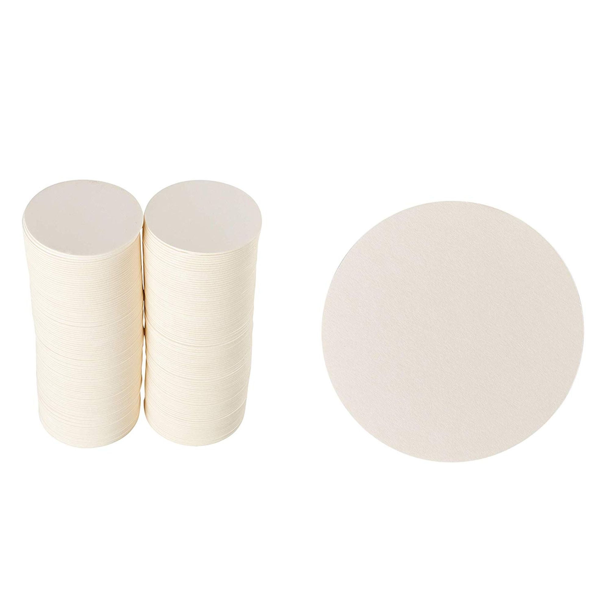 plain white drink coasters