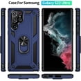 thumbnail image 2 of for S22 Ultra Case Blue,22 Ultra Case with Stand Heavy Duty Shockproof Anti-Scratched Case for Samsung Galaxy S22 Ultra 6.8 inch, 2 of 12
