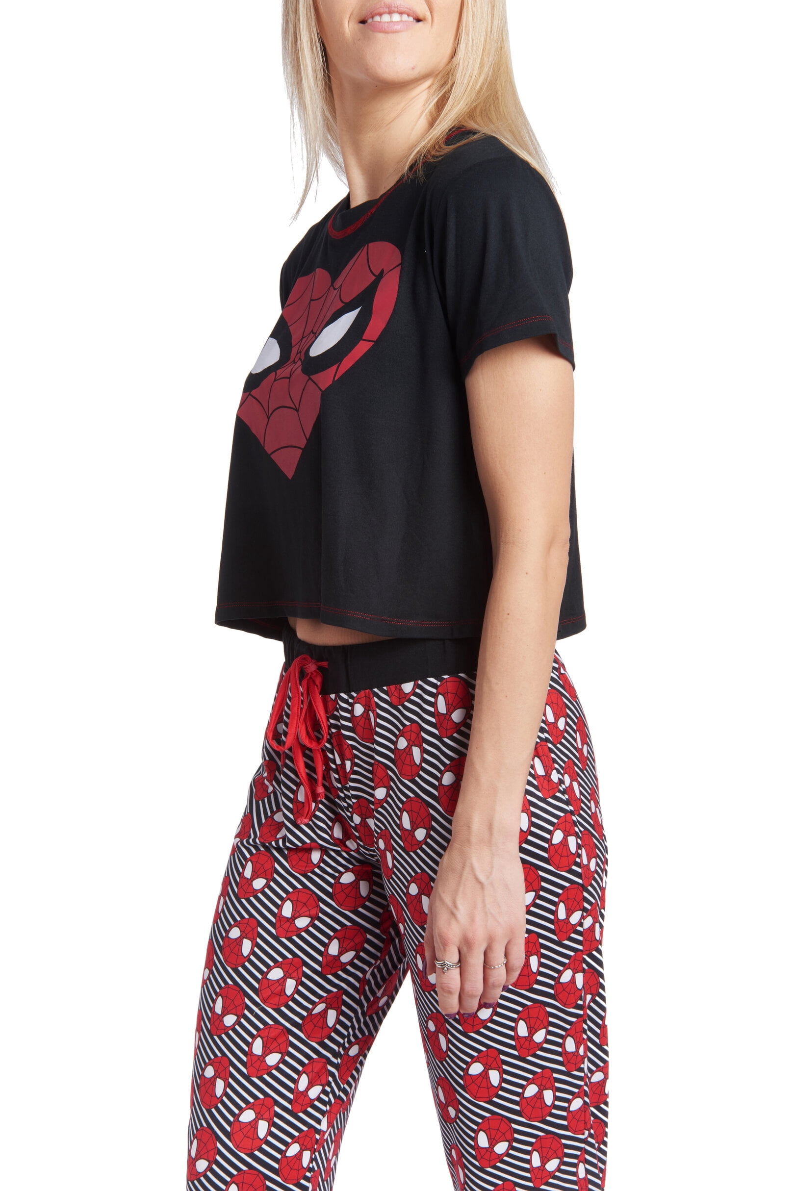 Marvel Spider-Man Womens Pajama Shirt and Pants Sleep Set Adult