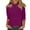 28#Dark Purple, variant on Mock Turtleneck Tops for Women Fall Plain 3/4 Sleeve T Shirt Relaxed Fit High Neck Blouses Dressy Casual Undershirt Purple 2XL