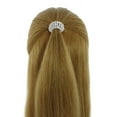 thumbnail image 2 of Rhinestone Ponytail Holder by Crystal Avenue  Stretchy Elastic Hair Tie  Silvertone with Sparkling Crystals, 2 of 10