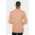thumbnail image 5 of Light Salmon Men's Party Jacquard Suit Jacket Slim Fit Blazer, 5 of 5