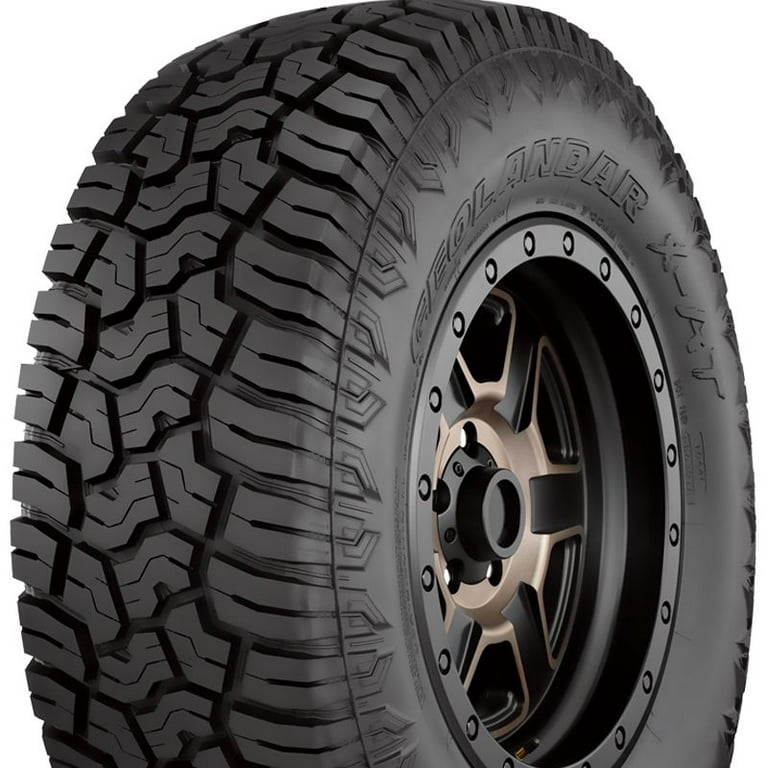 Set of 4 Yokohama Geolandar X-AT 35x12.5x17 121Q 10-Ply All Terrain SUV  Jeep Truck Tire 110116003 / 35/12.5/17 / 3512.517