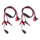 thumbnail image 1 of 2Pcs Banana Plug to Crocodile Clip Test Wire Cable DC Regulated Power Supply Interface Line, 1 of 5