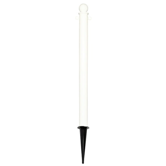 2.5 Inch White Medium Duty Ground Pole