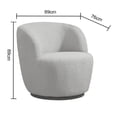 thumbnail image 4 of Sillon Giratorio Hometrends Individual Color Gris Claro, 4 of 4