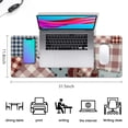 thumbnail image 5 of Long Mouse Pads for Desk,Pioneer Flower Floral Print Pattern Desk Mats on Top Of Desks, Desk Mouse Pad Extra Large with 3mm Non-Slip Base and Stitched Edge for Gaming,Office,Work,Home 31.5"x11.8", 5 of 6