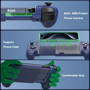 Beboncool Mobile Game Controller for iOS Android, Hall Effect Joystick, RGB Light, Turbo, Dual Vibration, 8H Battery