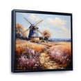 thumbnail image 2 of Designart "Gentle Breeze Mill Wind wall art II" Countryside Floater Framed Canvas Print, 2 of 7