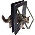 thumbnail image 2 of Cat Door, Screw Installation ABS Interior Cat Door Resistance to Bite Automatic Window Closure Function for Cats for Solid Interior Door L, 2 of 8