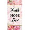 thumbnail image 2 of Allen, Kimberly 18x32 White Modern Wood Framed Museum Art Print Titled - Faith Hope and Love 1, 2 of 4