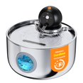 thumbnail image 1 of Fuente de agua Cat NOBXBON inalámbrica de acero inoxidable 2.6L, 1 of 9