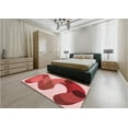 thumbnail image 4 of Ahgly Company Indoor Rectangle Patterned Love Red Area Rugs, 5' x 7', 4 of 6