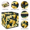 thumbnail image 4 of RATGDN Collapsible Fabric Cube Storage Bin with Double Handles for Living Room Bedroom Office Black - Lemon Juice Fruit, 4 of 7