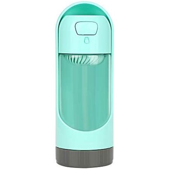 Distributeur d'eau Potable de Chat de Preuve de Fuite de Bouteille d'eau de Chien Portatif pour l'Entraînement Ambulant Extérieur de Déplacement(Vert)
