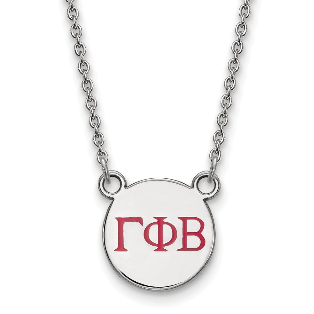 Gamma Phi Beta Necklace with Gold Flower Charm Accent