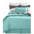 thumbnail image 3 of Home Design 1800 Series Luxurious Hotel Stripe Sheet Sets (California King, Aqua), 3 of 5